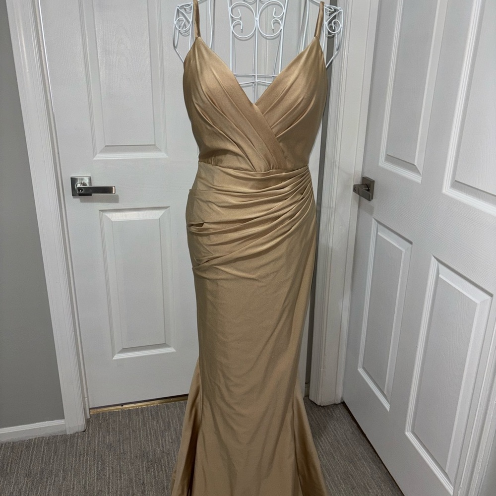 Bari Jay Gold Maxi Dress